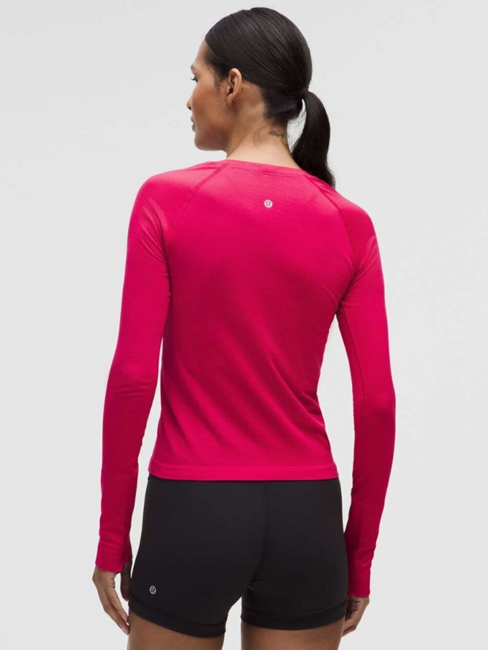 lululemon Swiftly Tech Long-Sleeve Shirt 2.0 Waist Length Pink Dragonfruit 2025 - Picture 8 of 11